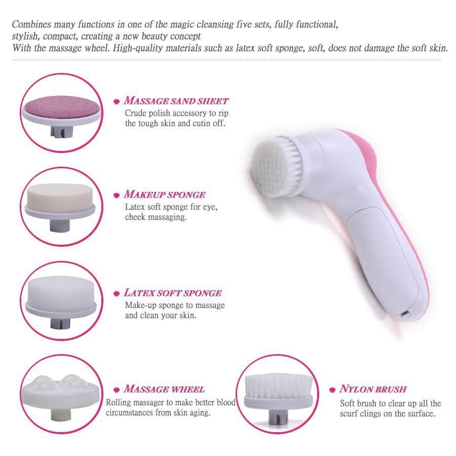 5 in 1 Skin Care Electric Massager Scrubber